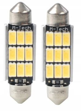 M-Tech Žarulja C5W cijev C10W 41mm OSRAM LED topla bijela