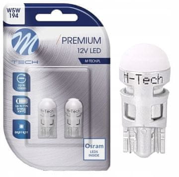 M-Tech Žarówka W5W T10 LED Osram M-Tech 1xSMD3030 bijela