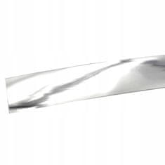 Dekorativna ukrasna letvica 1,2 cm PVC 12 mm krom, 10 metara, samoljepljiva