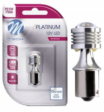 M-Tech Žarulja P21W OSRAM LED narančasta BA15s 12/24V