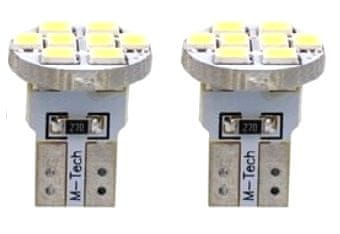 M-Tech Žarówka LED W5W T10 8xSMD M-TECH OSRAM, bijela