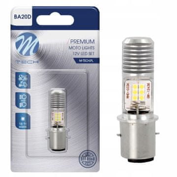 M-Tech LED žarulja BA20D 12V za skuter i quad, 12W, 1200lm