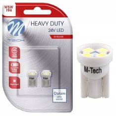 M-Tech 2x Žarulja W5W T10 LED 24V 4xSMD2835 bijela