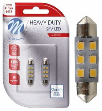 M-Tech 2x C5W C10W 41mm LED OSRAM 24V 6xSMD bijela žarulja