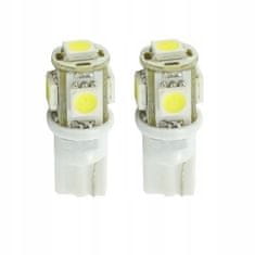 M-Tech 2x W5W T10 LED žarulja 24V 5xSMD5050 bijela