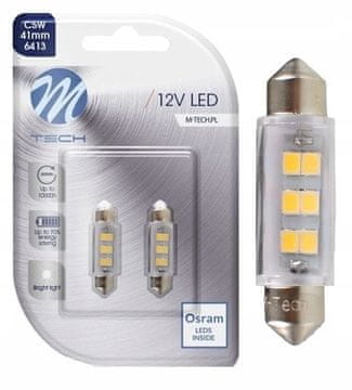 M-Tech Žarulja dioda C5W 41mm 6xSMD2835 bijela OSRAM LED