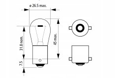 M-Tech Žarulje P21W 17506 12V 21W BA15s M-TECH, pakiranje od 10 komada