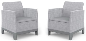 KETER Scandi Forma Duo Set vrtni komplet, sivi