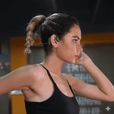 VYZIO® Bežične bone conduction slušalice otvorenog tipa, ugrađeni mikrofon, stabilne za sport, dugo trajanje baterije | BONEPLAY
