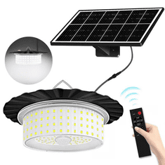 HOME & MARKER® Solarna viseća LED svjetiljka, automatsko paljenje, 5 razina svjetline, otporna na vremenske uvjete | ORBILUM