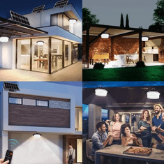 HOME & MARKER® Solarna viseća LED svjetiljka, automatsko paljenje, 5 razina svjetline, otporna na vremenske uvjete | ORBILUM