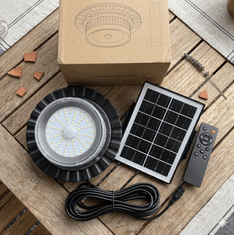 HOME & MARKER® Solarna viseća LED svjetiljka, automatsko paljenje, 5 razina svjetline, otporna na vremenske uvjete | ORBILUM
