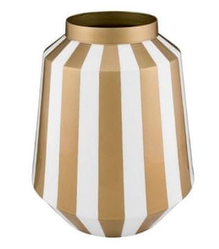 Pip Studio Vaza Stripes bijelo/zlatne pruge 24x29cm