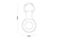 Mobile-origin privjesak za Apple AirTag, crni (FRL-ATKC-BLK)