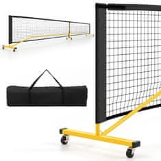Northix Prijenosna mreža za pickleball 6.7 m metalni okvir s kotačima