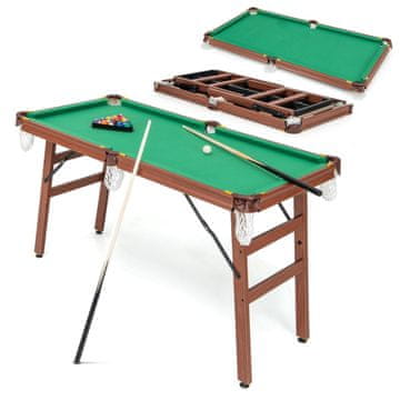 Northix Sklopivi bilijarski stol 138 cm MDF set s priborom komplet