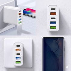 VYZIO® 65W brzi putni punjač s 5 priključaka, brzo punjenje, zaštita od pregrijavanja, kompatibilan s Apple i Android | SPEEDPOD