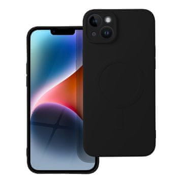 SILIKONSKA Mag maska s MagSafeom za iPhone 14 Plus, crna