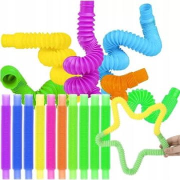 Montessori Pop Tubes SENSORY Tubes Set od 10 XL Tubes kao poklon