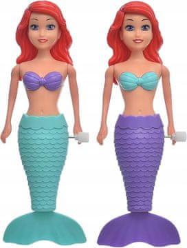 2 komada set lutka sirena za kupanje plutajuća crvena kosa