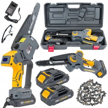 Powermat Set 21V akumulatorska motorna pipa bez četkica 20cm 2x2Ah u kutiji