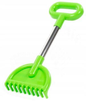 Grabki do pijeska s metalnom drškom, velike, 35 cm, grablje za plažu