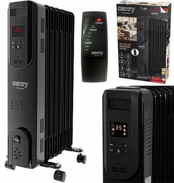 Camry Crni uljni radijator (7 rebara) 1500W CR 7812