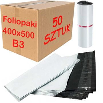 Foliopakete za slanje, bijele, B3 400x500mm - 50 kom.