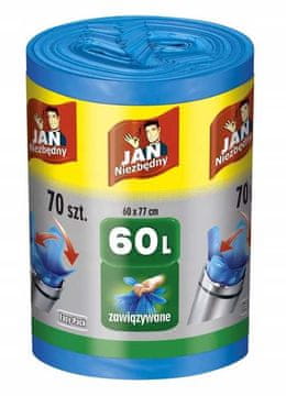 Jan Niezbędny Jan niezbędny worki HD Easy-pack plave 60L 70 kom.