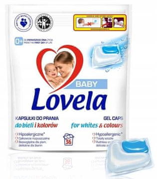 RECKITT Lovela kapsule za pranje dječjeg rublja 36