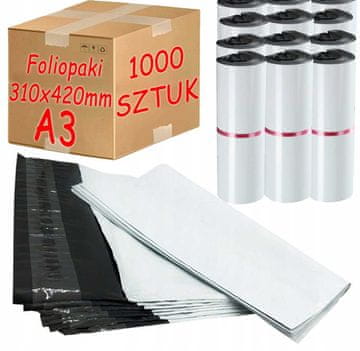 Foliopak kuverte A3 bijele, 310x420 mm - 1000 kom.