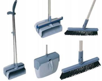 VILEDA PROFESSIONAL Komplet Lobby lopatica koja se zatvara na dršku + metla za sustav Lobby 25 cm