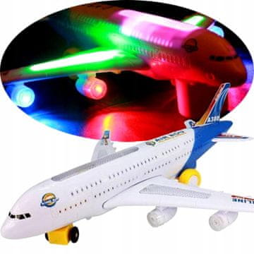 Veliki putnički zrakoplov A380 vozi sa zvukom 22cm