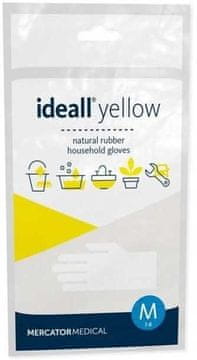 Rukavice gospodarske lateks žute, veličina: 8 - M, Ideall Yellow