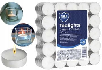 AURA AURA Podgrzewači Tealights Classic Premium 4h 100 kom. pf11-100s