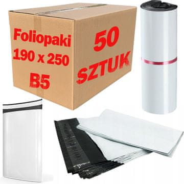 Foliopak kuverte za kurire bijele B5 190x250 mm - 50 kom.