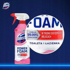 Domestos Domestos Power Foam pjena za čišćenje WC-a i kupaonice Floral Fresh 435ml