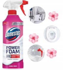 Domestos Domestos Power Foam pjena za čišćenje WC-a i kupaonice Floral Fresh 435ml