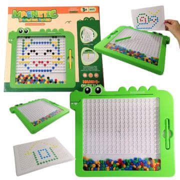 Magnetska ploča mozaika Magpad Montessori XXL šabloni dinosaur