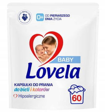 RECKITT Lovela Baby univerzalne kapsule za pranje rublja 60 komada