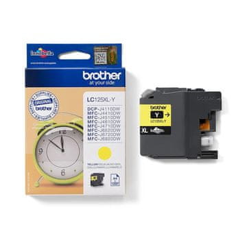 Brother LC 125XL Y 1.2k (LC125XLY) žuta, originalna tinta