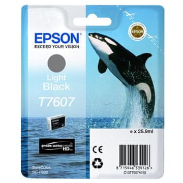 Epson T7607 HC svijetlocrna, originalna tinta