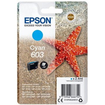 Epson 603 C (C13T03U24010) plava, originalna tinta