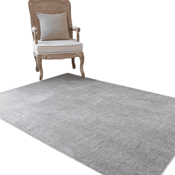Nikcorp Evitany tepih s kratkim dlačicama 80x150 cm protuklizni TPR guma šenil siva, 7 mm, poliester za dnevni boravak spavaću sobu i vanjsku upotrebu