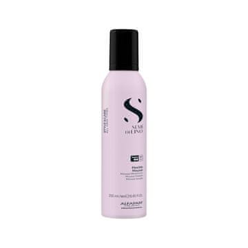 Nikcorp Pjena za oblikovanje Alfaparf Milano Semi Di Lino Flexible Mousse 250 ml vegan srednje učvršćivanje termička zaštita do 230 °C anti-frizz