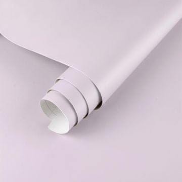 Nikcorp Samoljepljiva zidna tapeta ReWallpaper vinilna obloga 40 cm x 7 m ljubičasta mat, PVC folija vodootporna periva za zidove kuhinjske ormariće vrata police