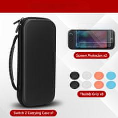 Nikcorp Zaštitna futrola Nintendo Switch 2 hard shell putna torba 10 mjesta za igre EVA PU crna s mekom baršunastom podstavom i dvostrukim patentnim zatvaračem