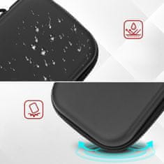 Nikcorp Zaštitna futrola Nintendo Switch 2 hard shell putna torba 10 mjesta za igre EVA PU crna s mekom baršunastom podstavom i dvostrukim patentnim zatvaračem