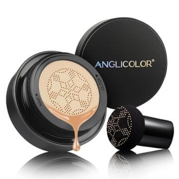 Nikcorp ANGLICOLOR CC krema podloga Mushroom Head Air Cushion 03 prirodni bež 30 ml, cushion jastučić, hidratantna, vodootporna, za mješovitu osjetljivu kožu, potpuno prekrivanje, regulacija sebuma