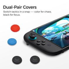 Nikcorp Zaštitni set za Nintendo Switch 2 futrola PC kućište staklo 9H oleofobni premaz vodootporna PU tkanina EVA protuklizna podstava 4 navlake joystick 10 utora za igre crno